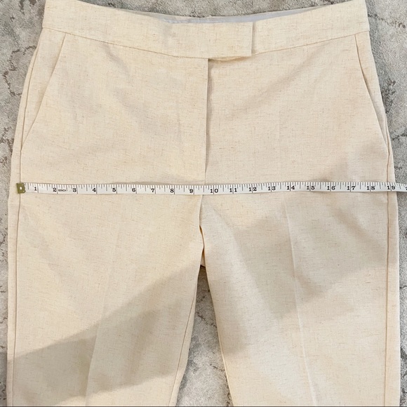 Mango Suit Dress Trousers in Heathered Butter Cream/Yellow Size 6 - Picture 8 of 10